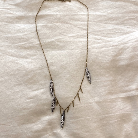 J Crew long Art Deco necklace - Picture 1 of 2